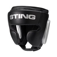 STING - Armaplus Full Face Headgear - Black/Silver