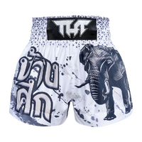 TUFF - White War Elephant Thai Boxing Shorts