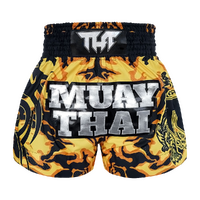 TUFF - Yellow Camouflage Thai Boxing Shorts