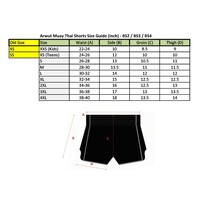 ARWUT - Camo Edition Muay Thai Shorts - Black/Red - Extra Extra Small