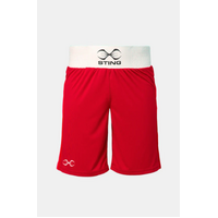 STING - Mettle AIBA Approved Boxing Shorts 2.0 - Red/Small