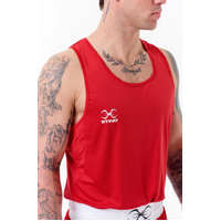 STING - Mettle Mens AIBA Approved Boxing Singlet 2.0 - Blue/Small