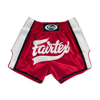 FAIRTEX - Red/White Slim Cut Muay Thai Boxing Shorts (BS1704)