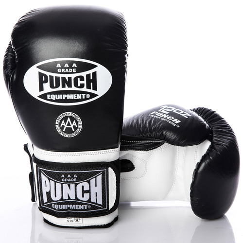 PUNCH - Trophy Getters Boxing Gloves - Black/12oz 