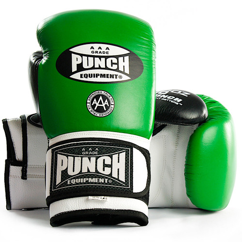 PUNCH - Trophy Getters Boxing Gloves - Green/12oz 