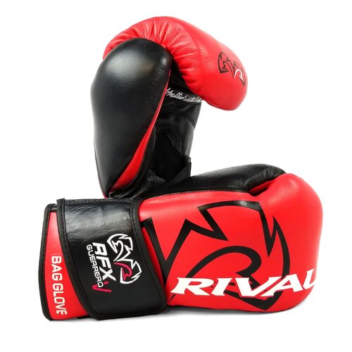 RIVAL BOXING - RFX-Guerrero Bag Gloves - HDE-F - Red/Black-10oz