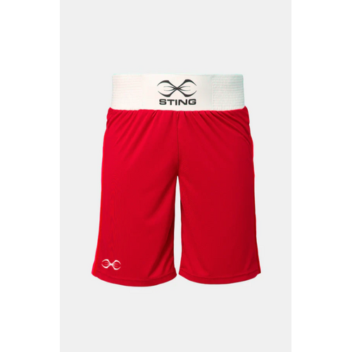 STING - Mettle AIBA Approved Boxing Shorts 2.0 - Red/Small