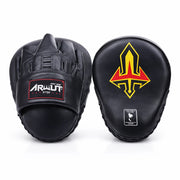 Black focus pads with visible branding on a white background