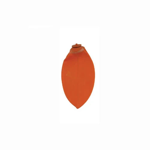 Orange speed ball bladder on a white background