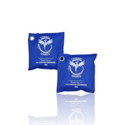 Two blue deodorant packets with 'Combat Sports' branding on a white background.