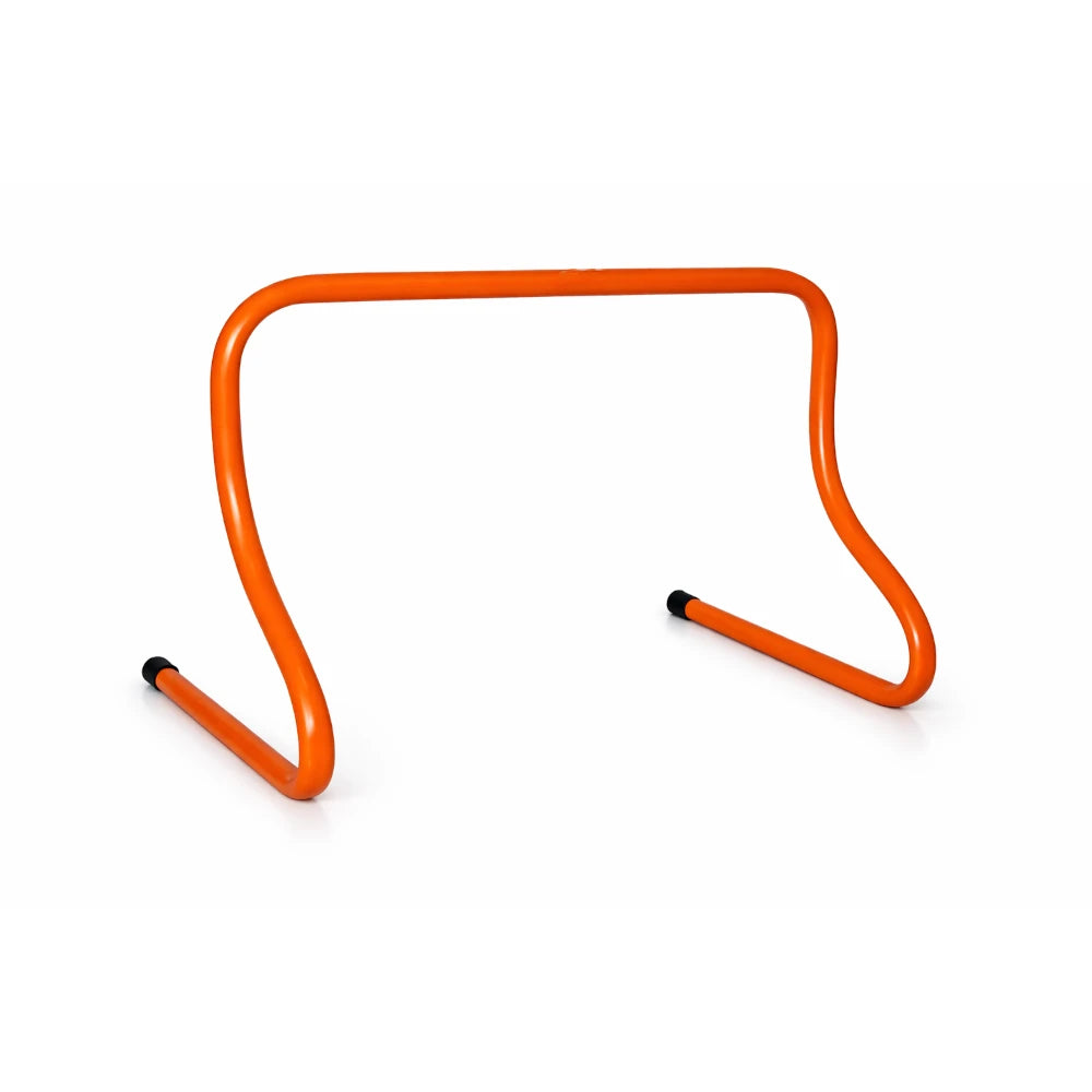 Orange sports hurdle on a white background