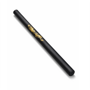 Black foam baton with gold decorative elements on a white background