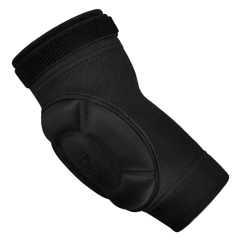 Black elbow pad on a white background