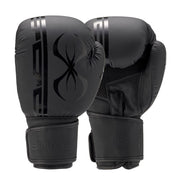 Pair of Sting Sports Armaplus black boxing gloves with a logo on a white background