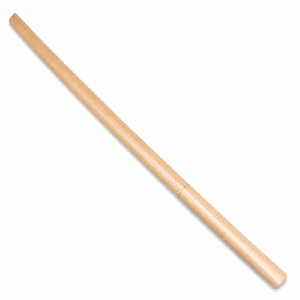 Beech Bokken sword on a white background