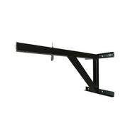 Black metal bracket on a white background