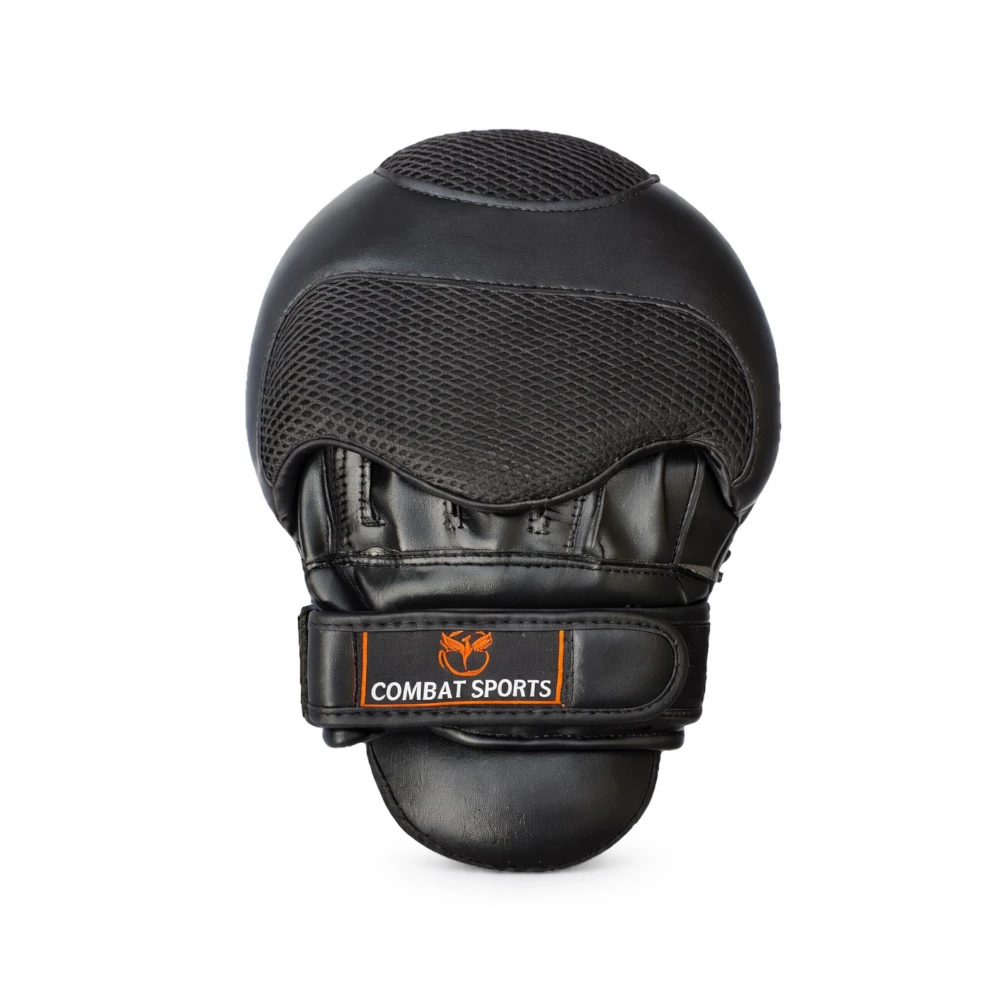 Black boxing pad with 'Combat Sports' branding on a white background