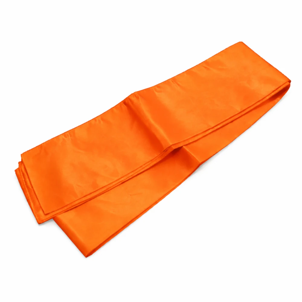 Orange fabric on a white background