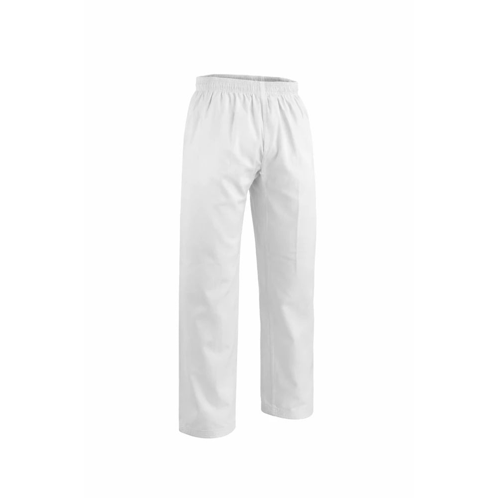 White martial arts pants on a white background