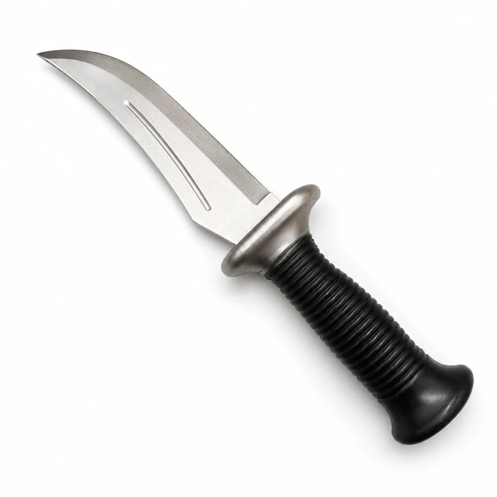Curved Rubber Training Knife