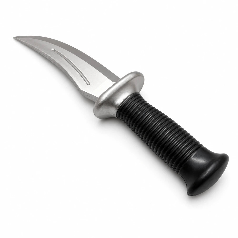 Curved Rubber Training Knife