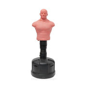 Pink muscular torso boxing bag on a white background