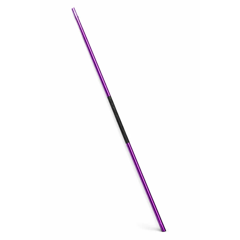 Purple and black bo staff on a white background