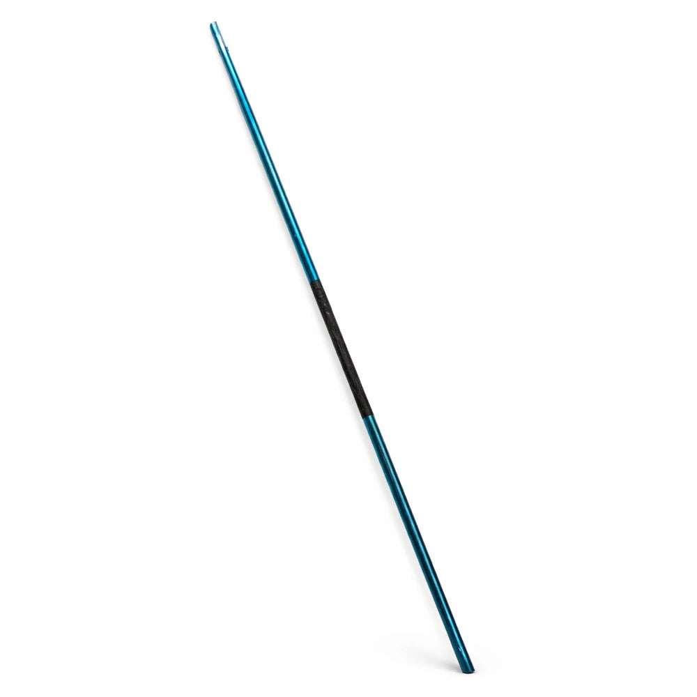Teal and black bo staff on a white background