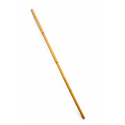 Long wooden rattan bo on a white background