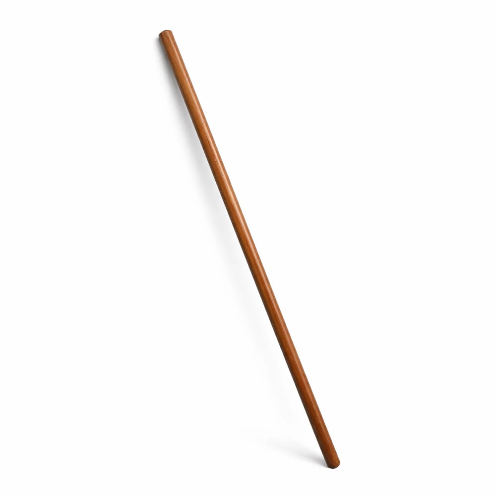 Wooden red oak bo on a white background