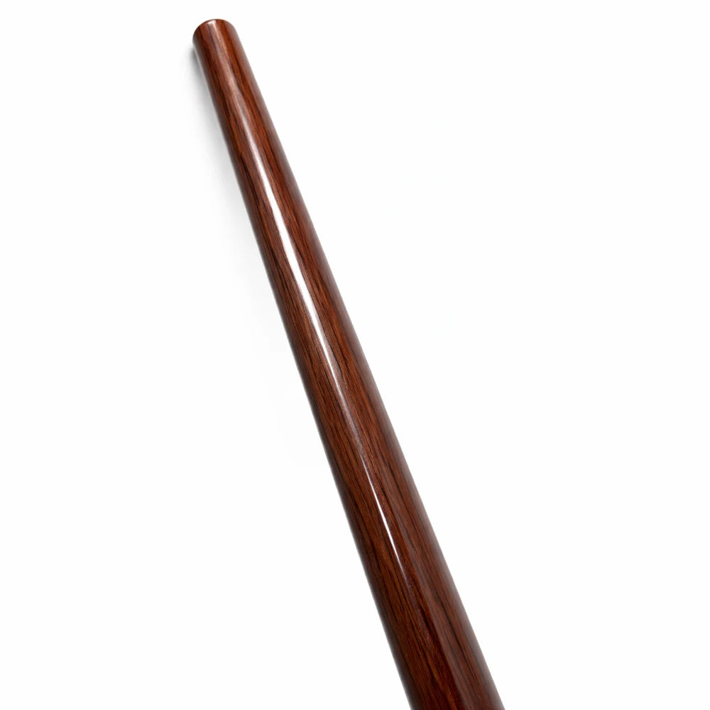 Close up of tapered Red Oak Bo on a white background