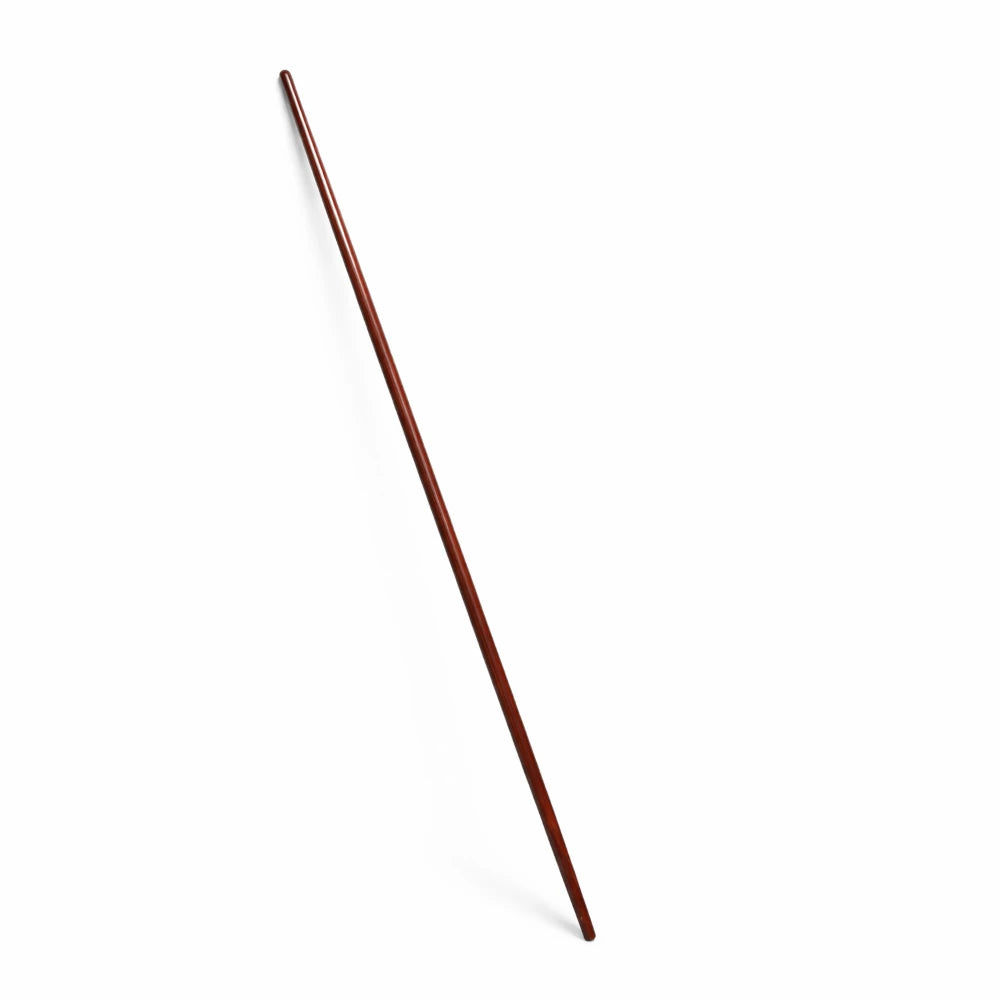 Long tapered red oak bo on a white background