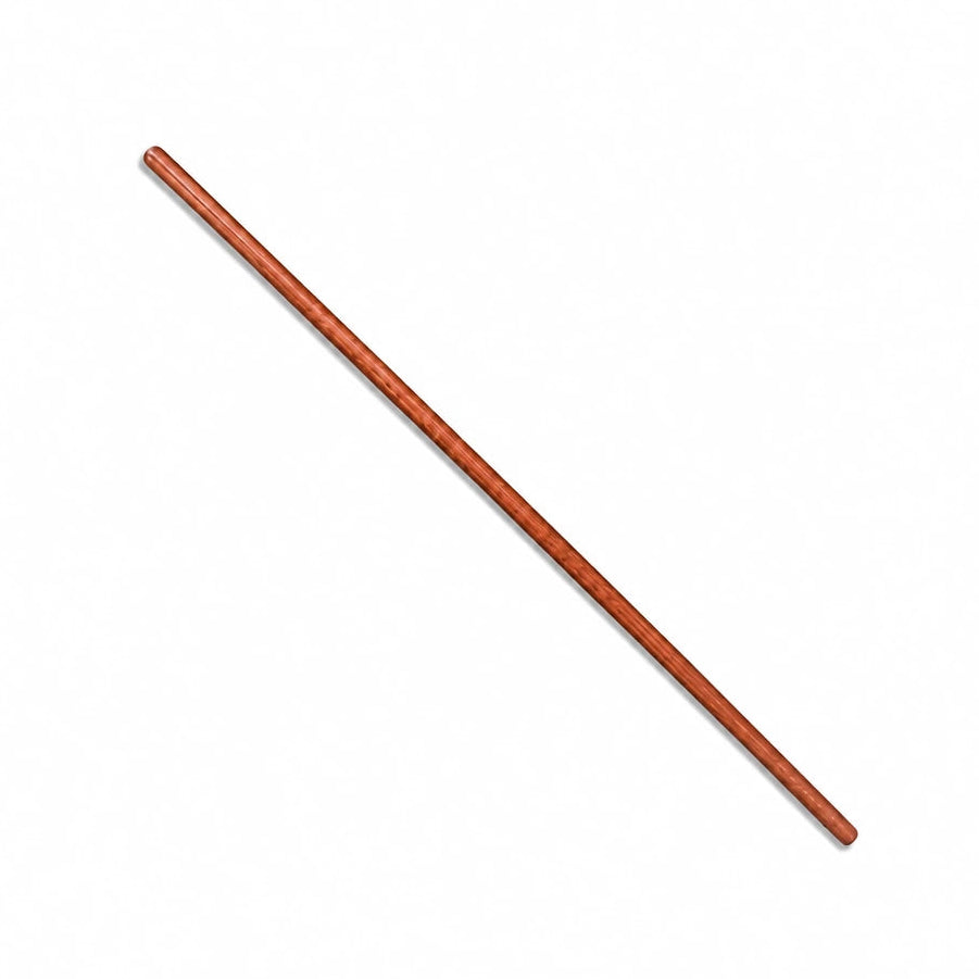 60' Red oak bo staff on a white background