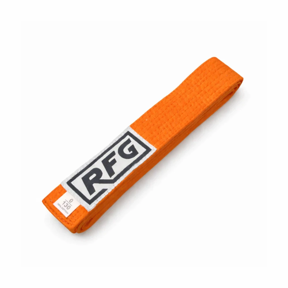 Orange belt with RFG logo on a white background