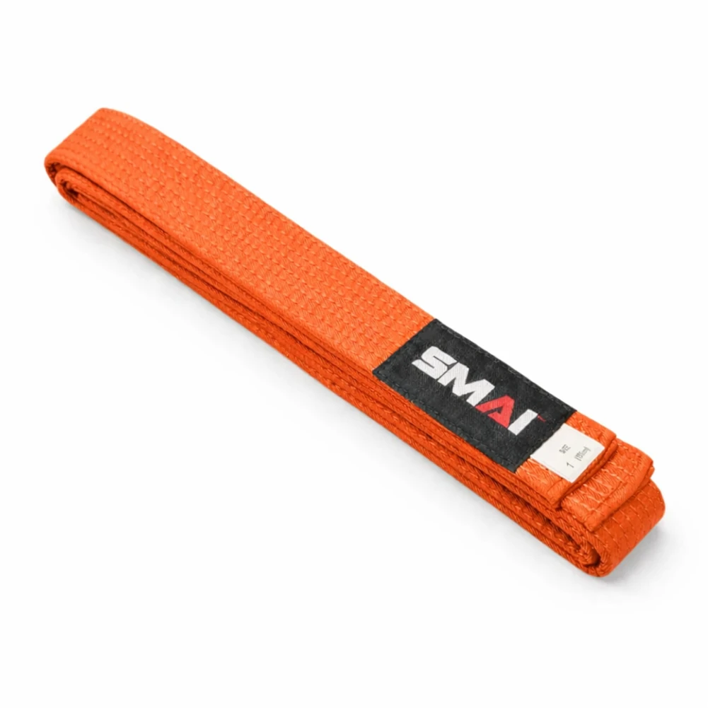 Orange belt with SMAI label on a white background