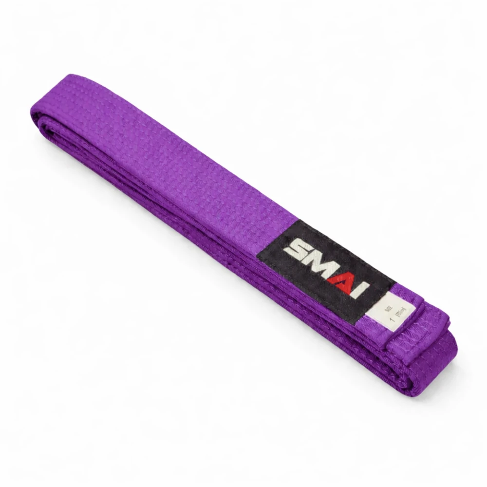 Purple belt with SMAI logo on a white background
