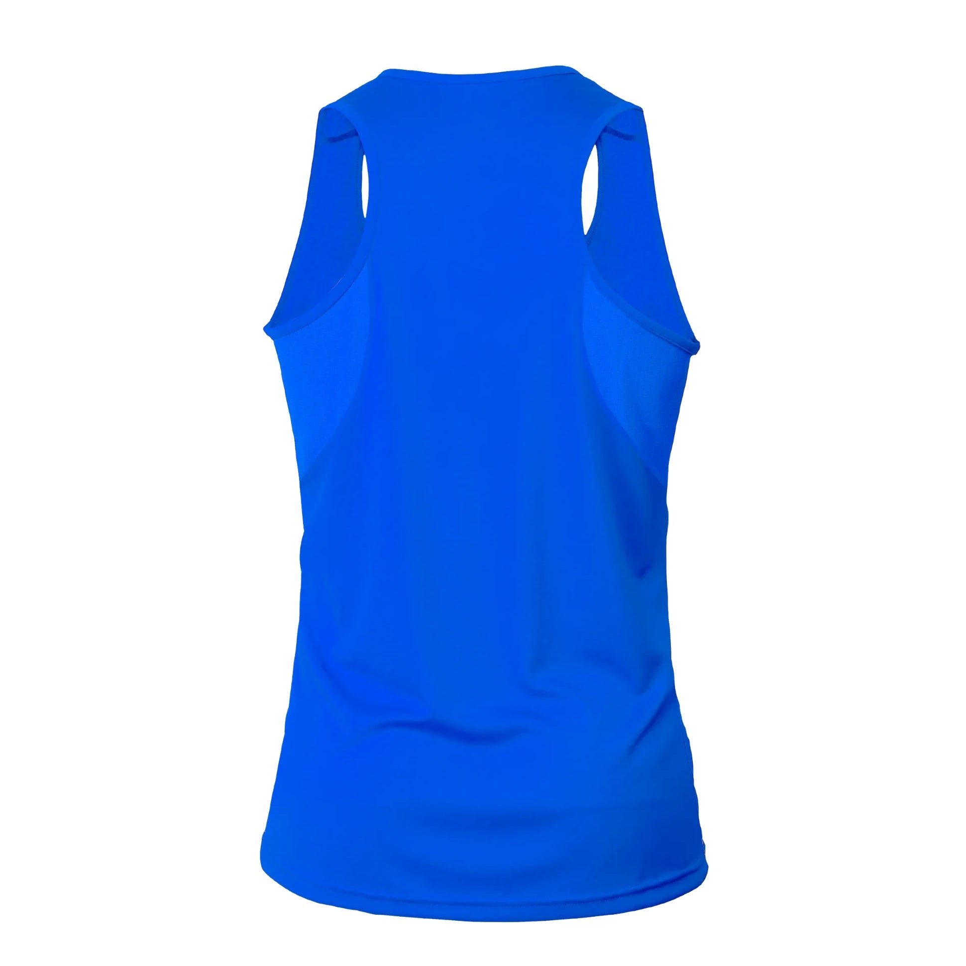 Blue boxing tank top on a white background
