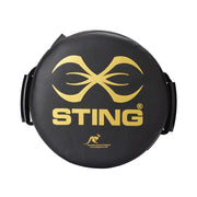 Black and gold training pad with 'STING' logo on a white background