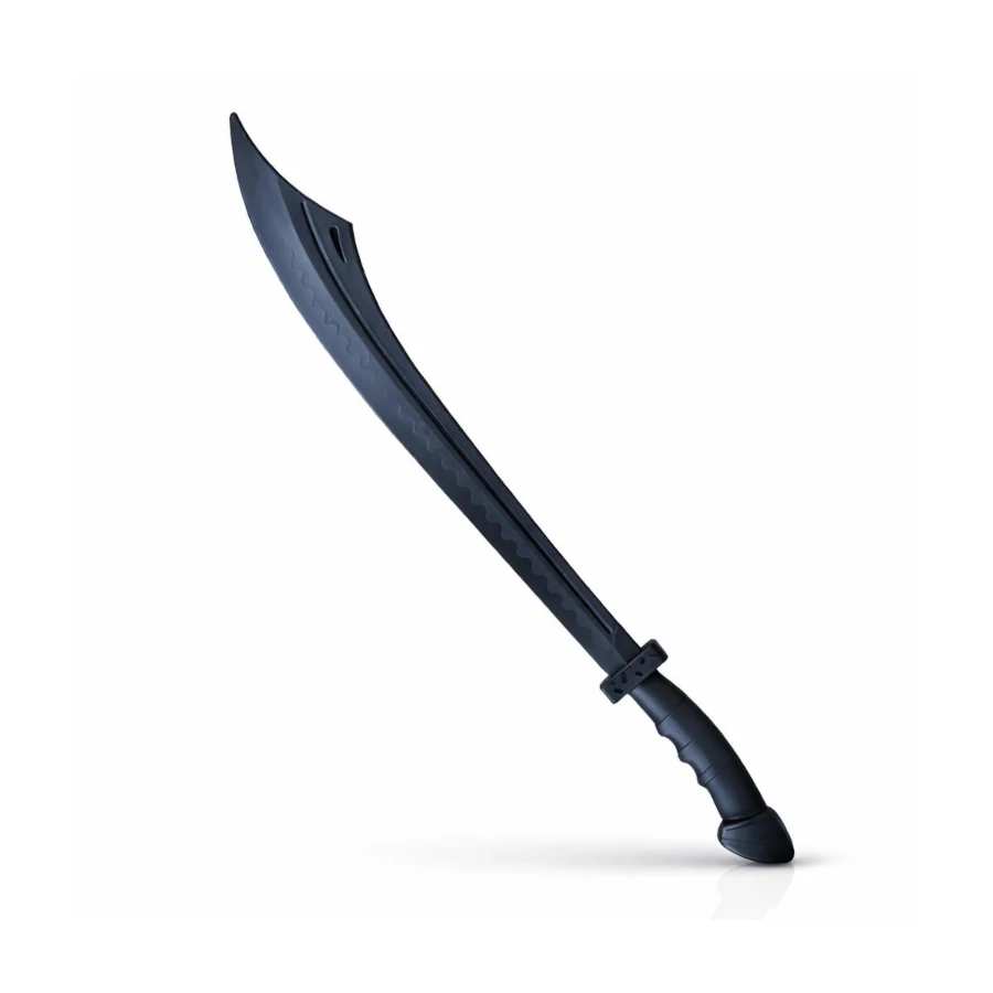 Black curved blade doa/weapon on a white background