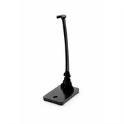 Wooden black training sword stand on a white background