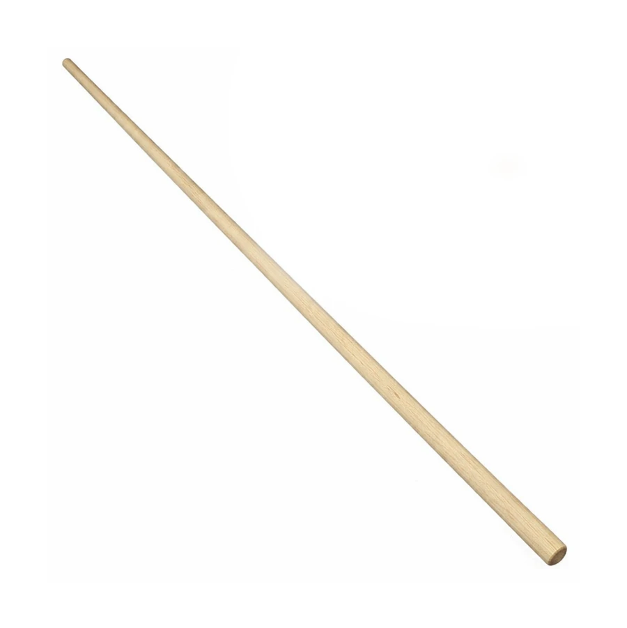 Long wooden white oak bo on a white background